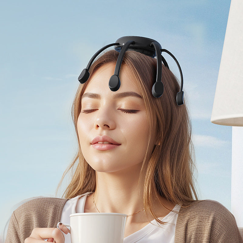 💆‍♂️ Intelligent Octopus Head Massager – Relaxing Kneading. Multiple Modes & Portable Design 🔋