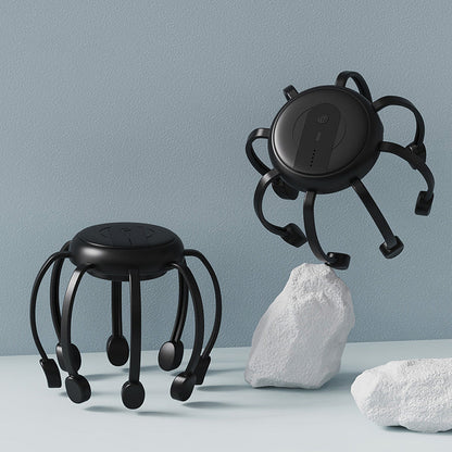 💆‍♂️ Intelligent Octopus Head Massager – Relaxing Kneading. Multiple Modes & Portable Design 🔋