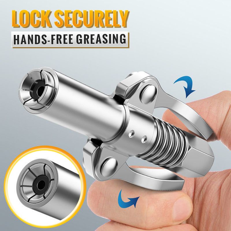 Last Day Sale 60% OFF - High Pressure Dual Handle Grease Gun Coupler