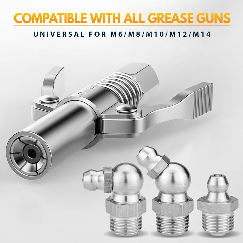 Last Day Sale 60% OFF - High Pressure Dual Handle Grease Gun Coupler