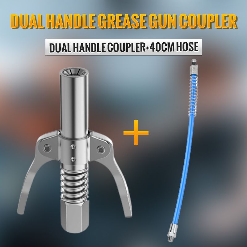 Last Day Sale 60% OFF - High Pressure Dual Handle Grease Gun Coupler