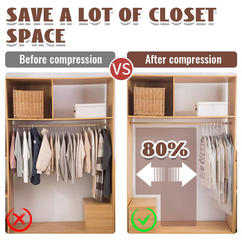 🧥Hanging Vacuum Storage Bags – Waterproof Dustproof & Space-Saving
