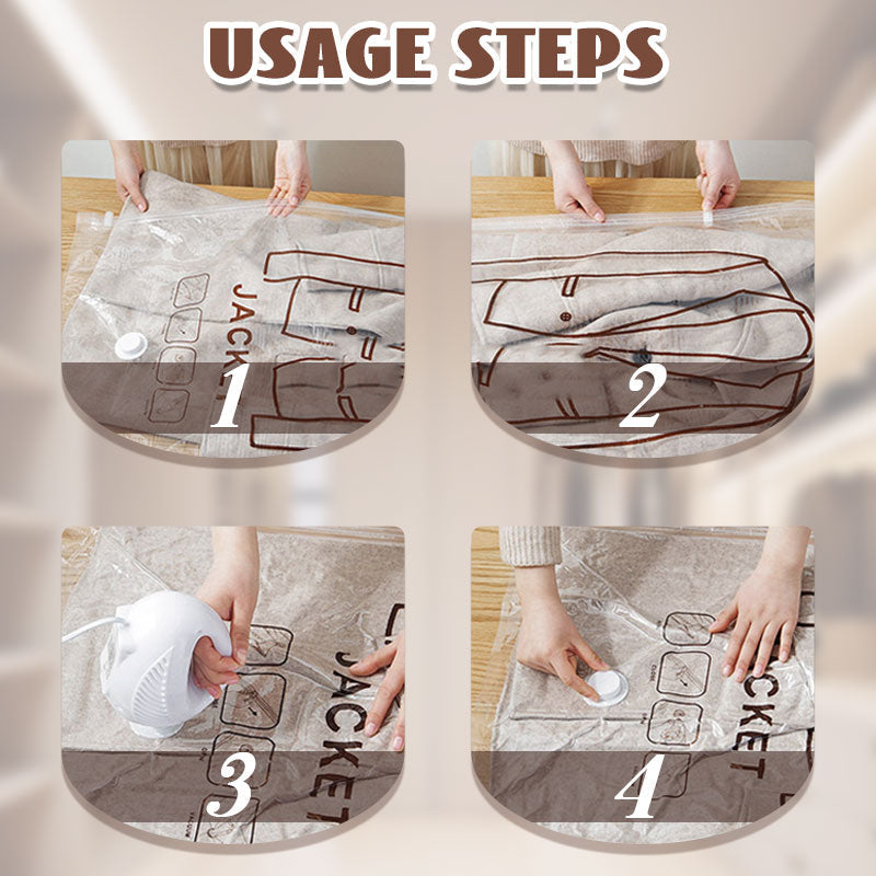 🧥Hanging Vacuum Storage Bags – Waterproof Dustproof & Space-Saving