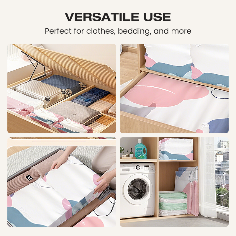 📦 Large-Capacity Vacuum Bags – No Pump Needed! （4PCS Home Storage Set）💨✨