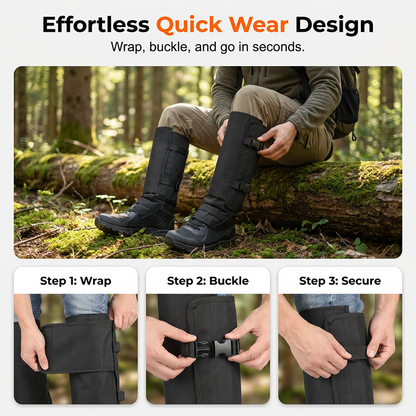 📢📢50% OFF !! ⏰Outdoor Protective Leg Gaiters for Hiking and Hunting-2PCS