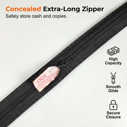 Tactical Travel Belt with Hidden Money Pocket-2 PCS