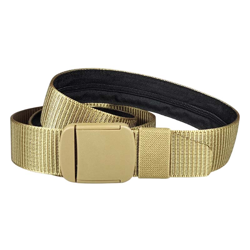 Tactical Travel Belt with Hidden Money Pocket-2 PCS