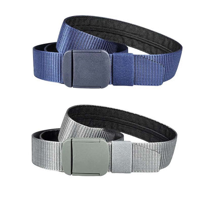 Tactical Travel Belt with Hidden Money Pocket-2 PCS