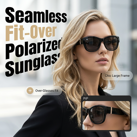 ☀️Big Sunglasses to Wear Over Glasses for Women