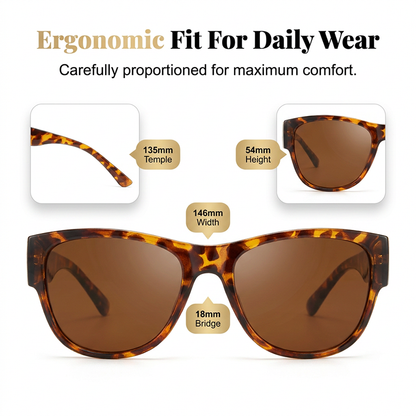☀️Big Sunglasses to Wear Over Glasses for Women