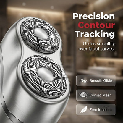Portable Dual-Head Electric Shaver