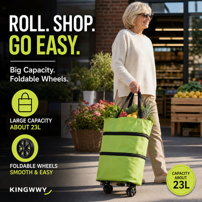 Foldable Rolling Shopping Bag - image 1