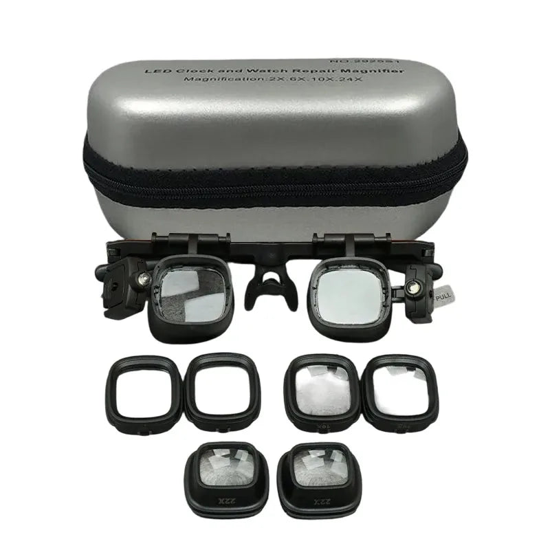 LED Headband Magnifier with 4 Lens Plates – product image 7
