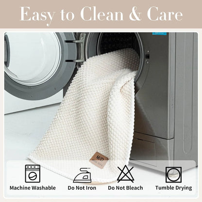 Plush Bubble-Fleece Non-Slip Sofa Cover