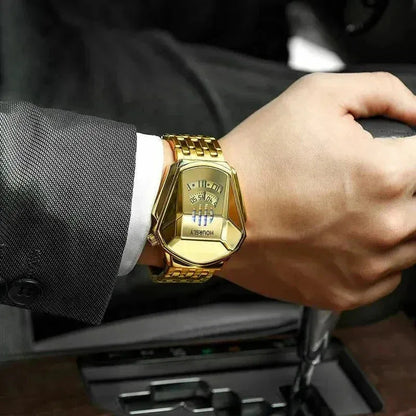 Men's Geometric Digital-Quartz Stainless Steel Watch – product image 4
