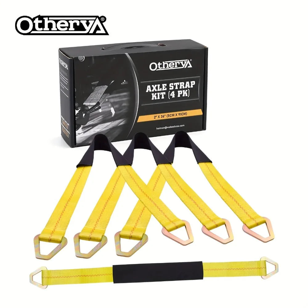 Heavy-Duty 2-Inch Axle Tie-Down Straps – 2 Pack – product image 2