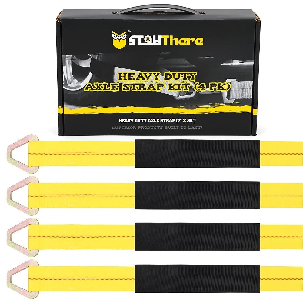 Heavy-Duty 2-Inch Axle Tie-Down Straps – 2 Pack – product image 3