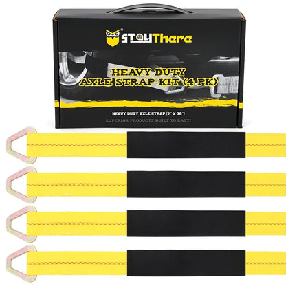 Heavy-Duty 2-Inch Axle Tie-Down Straps – 2 Pack – product image 3
