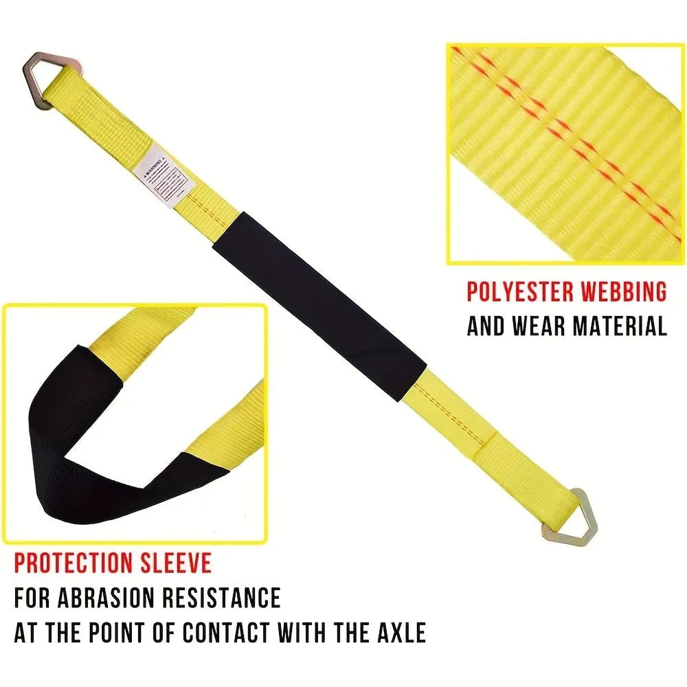 Heavy-Duty 2-Inch Axle Tie-Down Straps – 2 Pack – product image 4