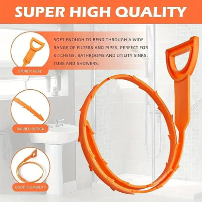 Flexible 35-Inch Drain Hair Clog Remover – 10 Pack – product image 3