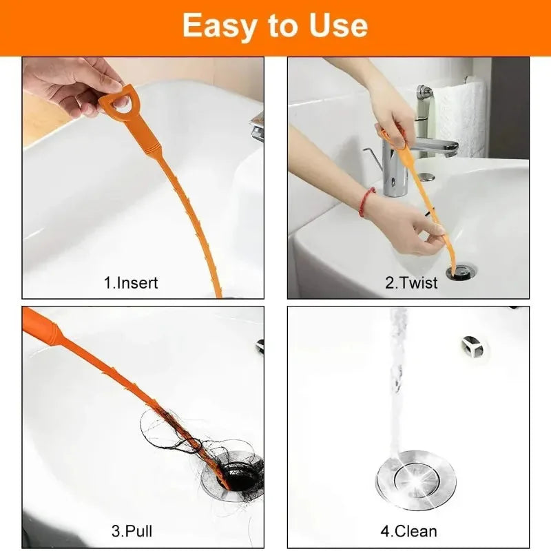 Flexible 35-Inch Drain Hair Clog Remover – 10 Pack – product image 5