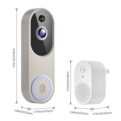 1080P Wireless Video Doorbell with Indoor Chime