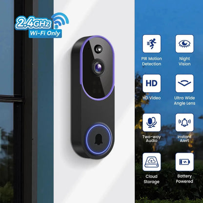 1080P Wireless Video Doorbell with Indoor Chime – product image 3
