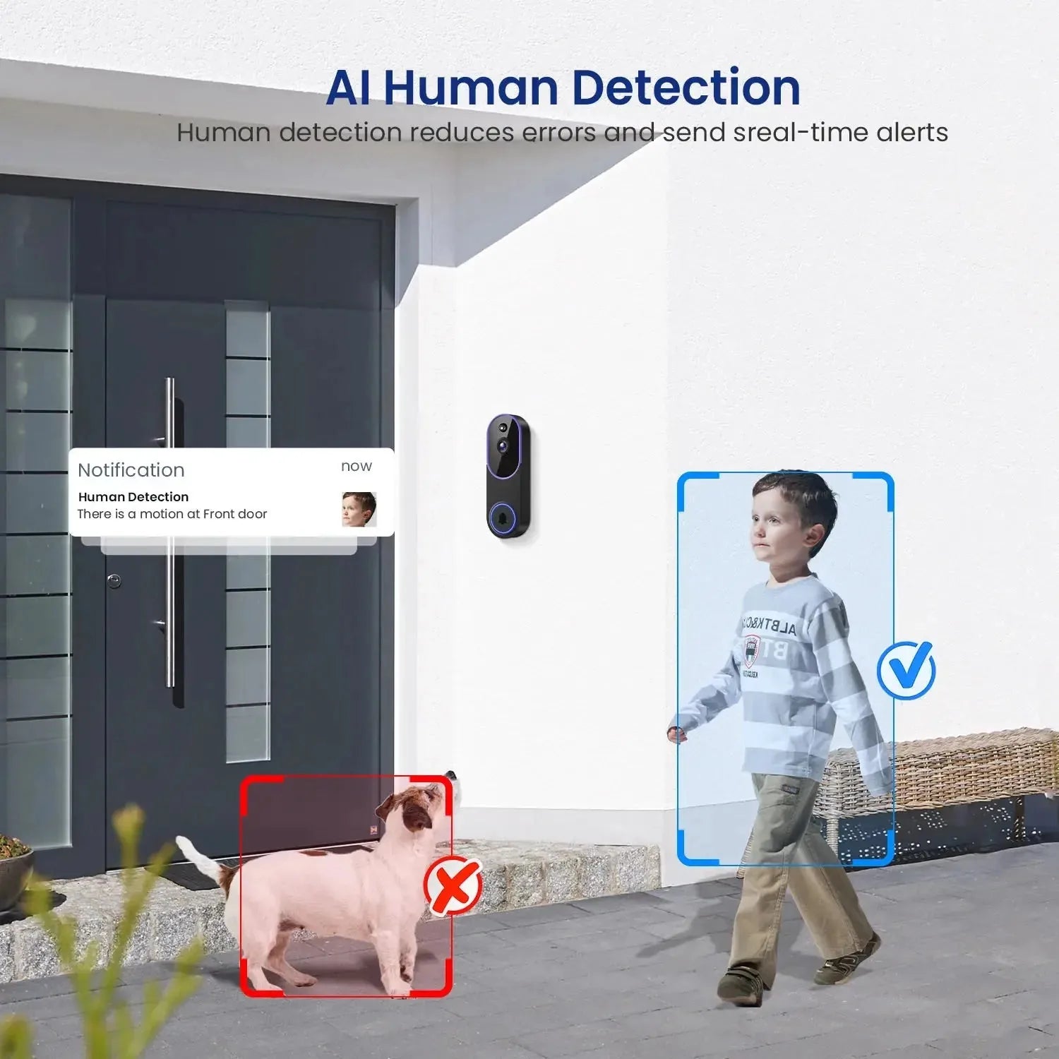 1080P Wireless Video Doorbell with Indoor Chime – product image 4