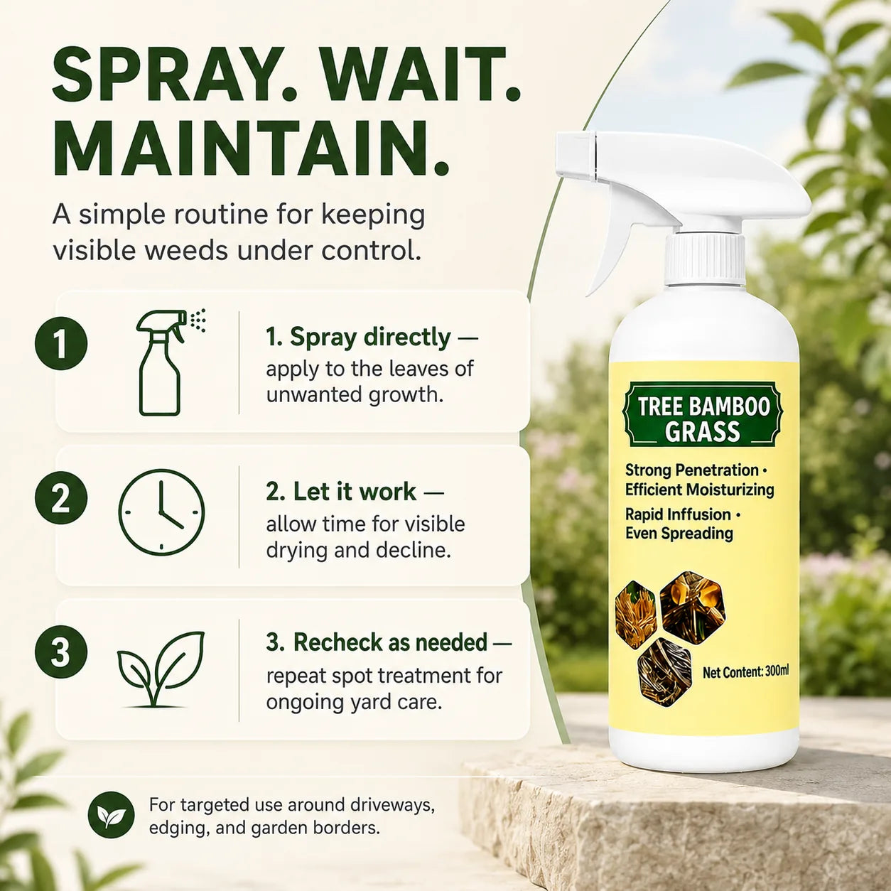 Fast-Acting Weed and Grass Control Spray – 300 ml