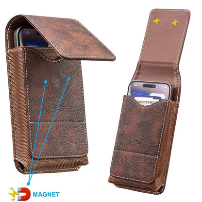 Vertical Belt Phone Pouch with Zipper Pockets – product image 3