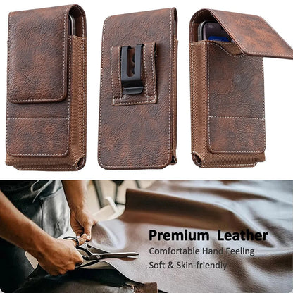 Vertical Belt Phone Pouch with Zipper Pockets – product image 4