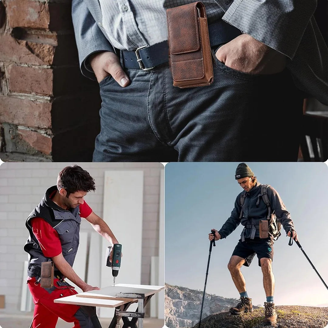 Vertical Belt Phone Pouch with Zipper Pockets – product image 7