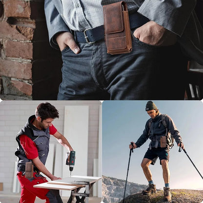 Vertical Belt Phone Pouch with Zipper Pockets – product image 7