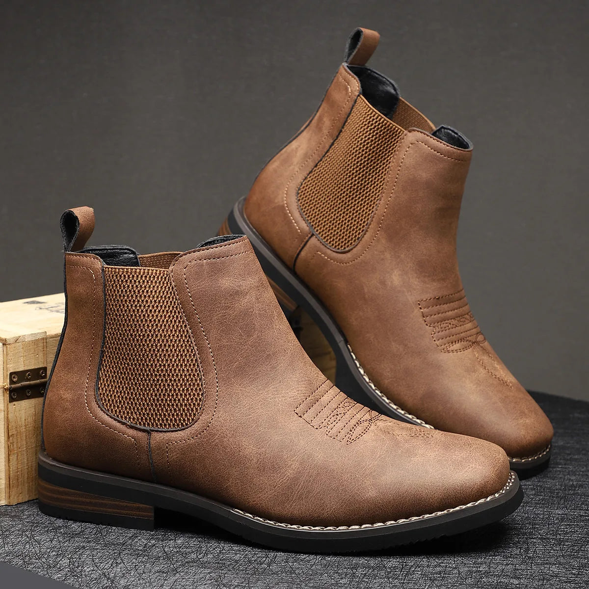 Men’s Printed Platform Chelsea Boots – product image 5