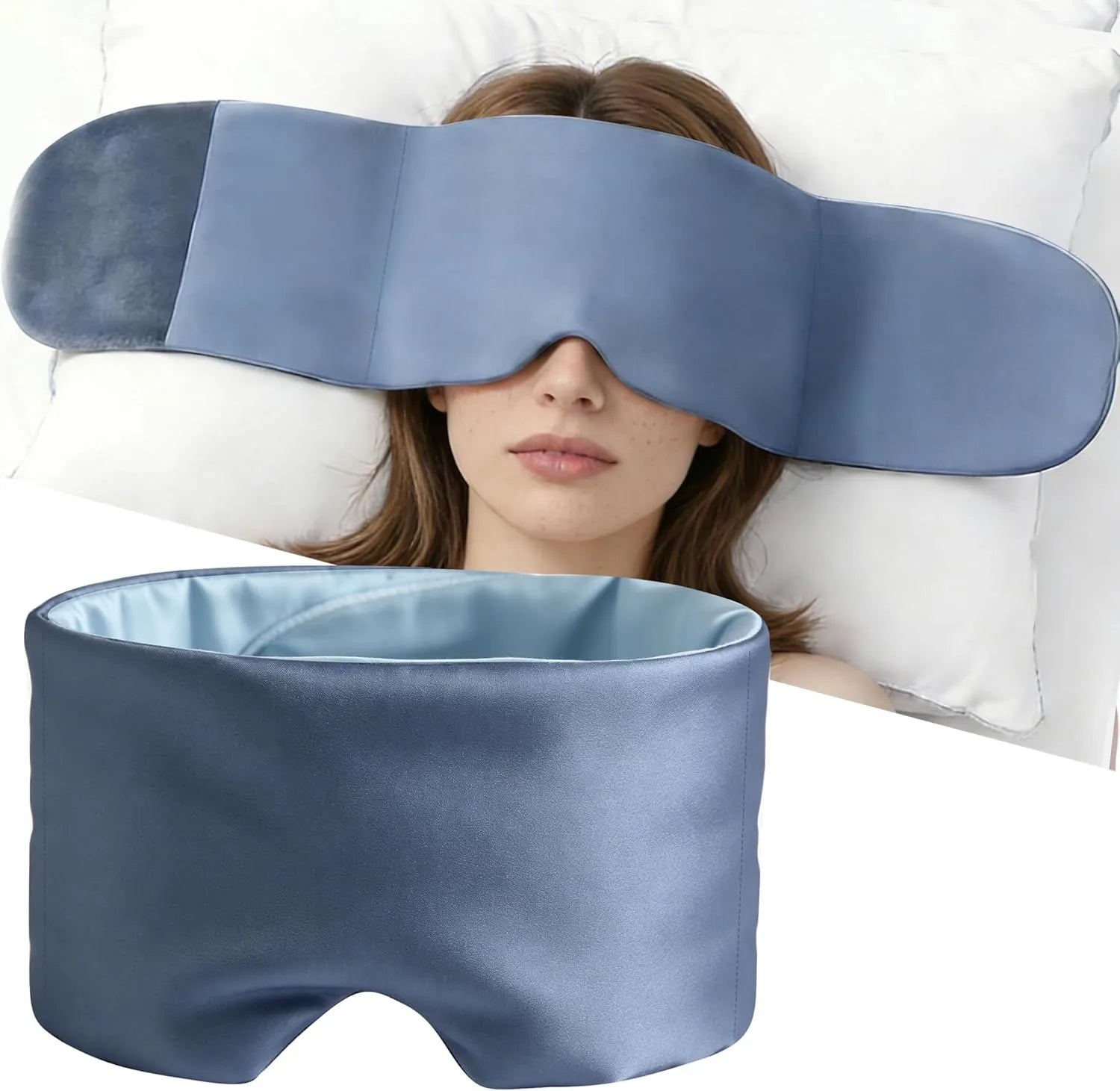 Weighted Silk Sleep Mask with Light-Blocking Fit – product image 1