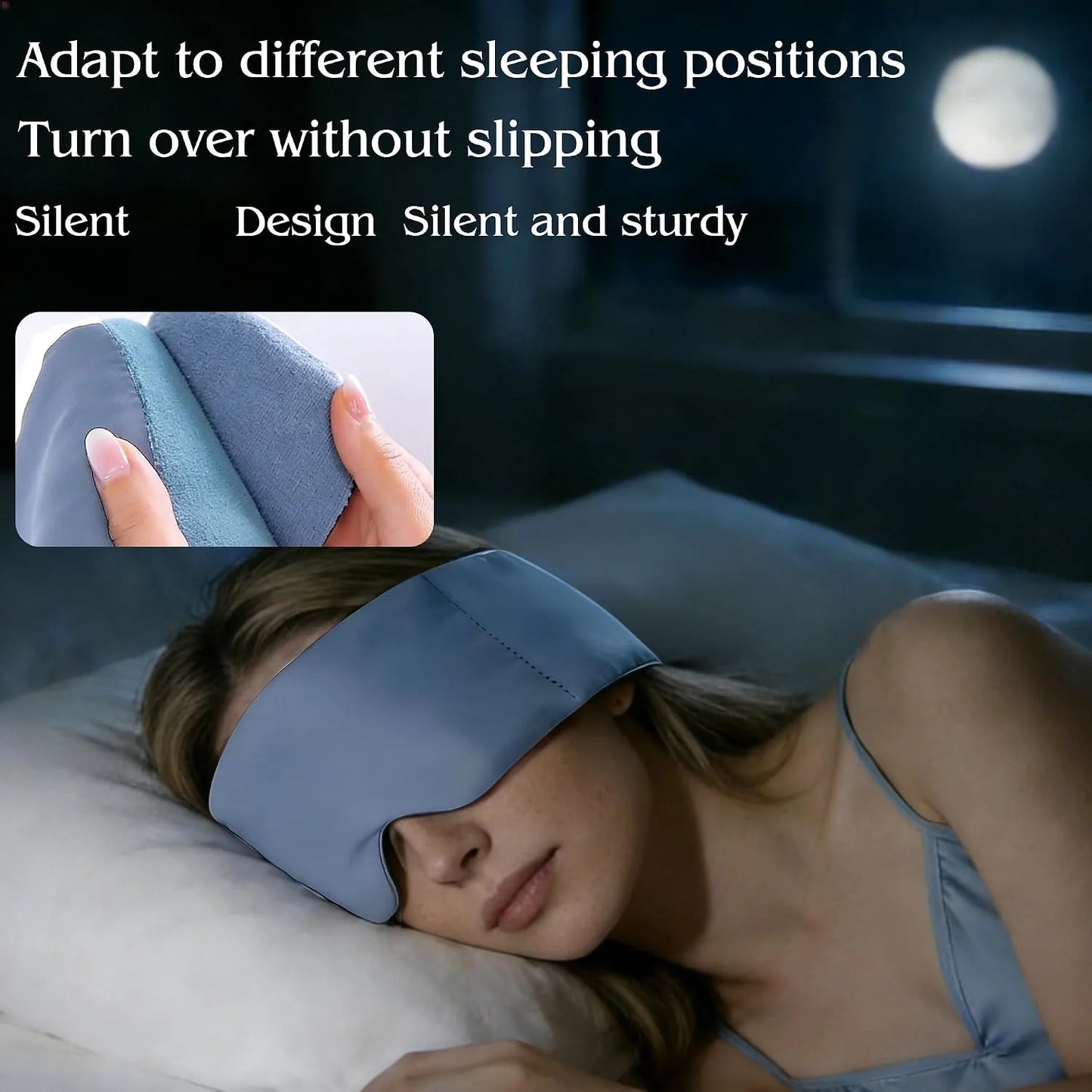 Weighted Silk Sleep Mask with Light-Blocking Fit – product image 8