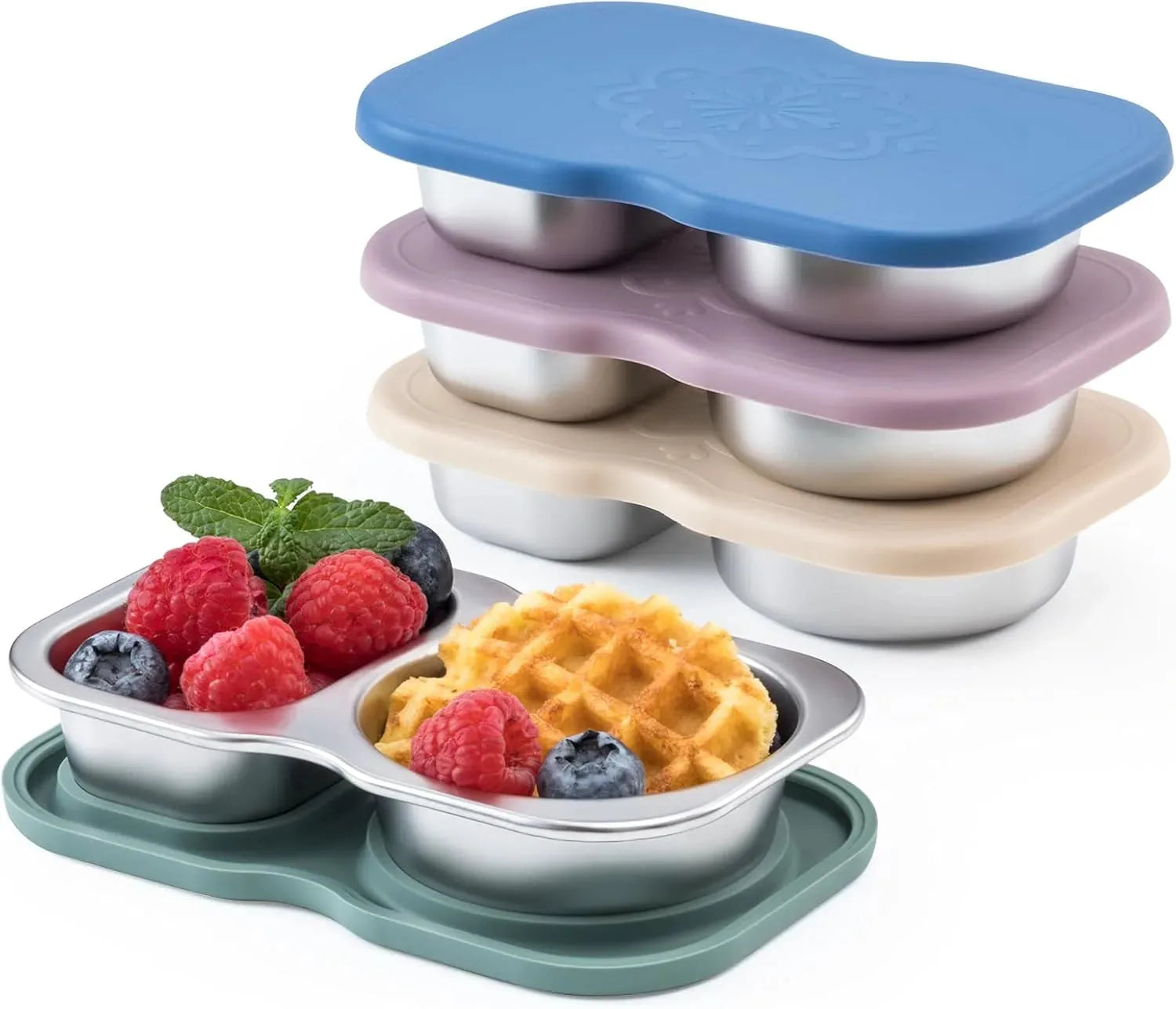 150 ml Dual-Compartment Stainless Steel Snack Container – product image 4